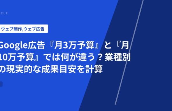 Google広告『月3万予算』と『月10万予算』では何が違う？業種別の現実的な成果目安を計算