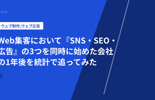 Web集客において『SNS・SEO・広告』の3つを同時に始めた会社の1年後を統計で追ってみた