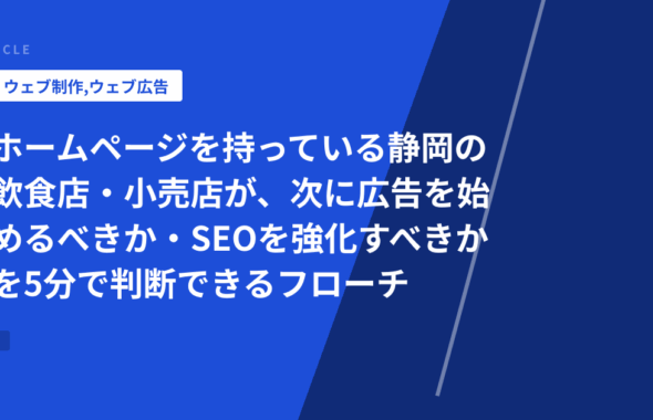 ホームページを持っている静岡の飲食店・小売店が、次に広告を始めるべきか・SEOを強化すべきか を5分で判断できるフローチャート