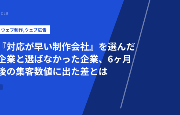 『対応が早い制作会社』を選んだ企業と選ばなかった企業、6ヶ月後の集客数値に出た差とは