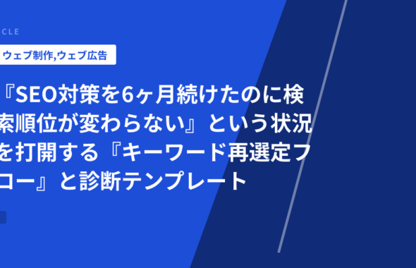 『SEO対策を6ヶ月続けたのに検索順位が変わらない』という状況を打開する『キーワード再選定フロー』と診断テンプレート