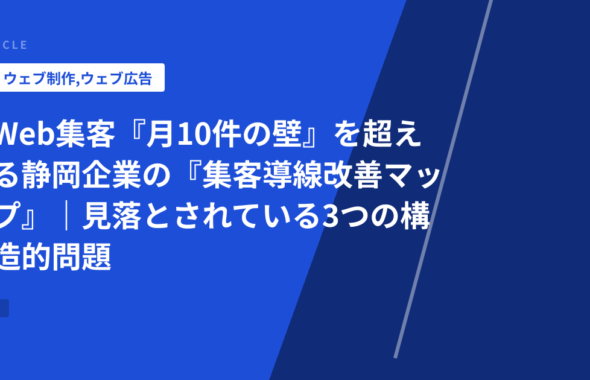 Web集客『月10件の壁』を超える静岡企業の『集客導線改善マップ』｜見落とされている3つの構造的問題