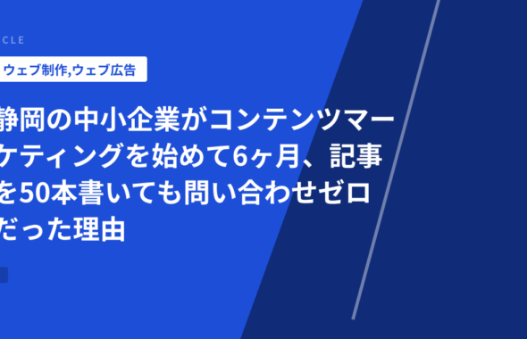 静岡の中小企業がコンテンツマーケティングを始めて6ヶ月、記事を50本書いても問い合わせゼロだった理由